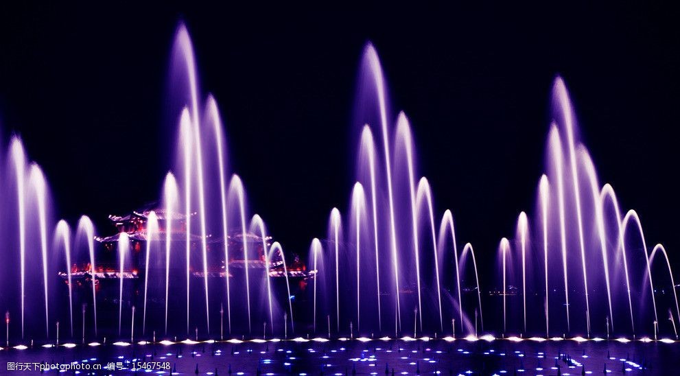 西湖音樂噴泉圖片